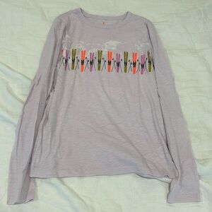 Crewcuts girls graphic long sleeve t, size XL (12-14), never been worn